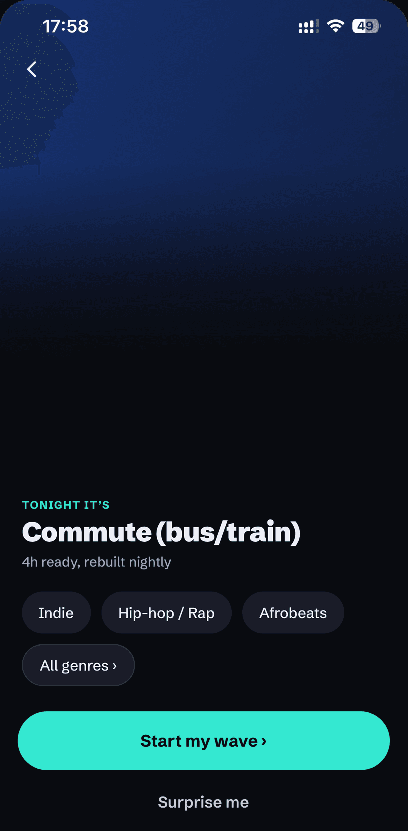 A wave ready to play, with the sounds that suit it